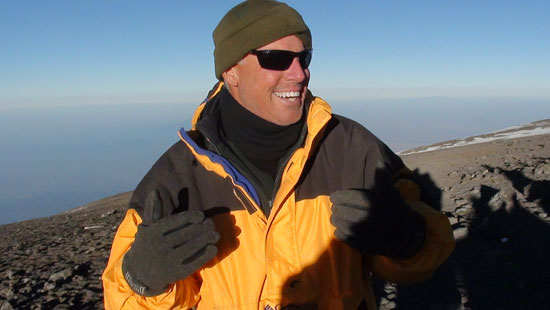 Macon Dunnegan on Mount Kilimanjaro