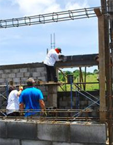 Construction on a new school in Masaya, Nicaragua. Photo courtesy Leonor Fraser