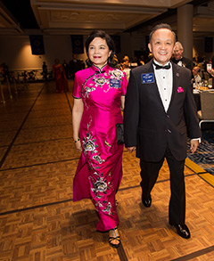 Gary and Corinna Huang at Rotary's annual training event, the International Assembly, in January.